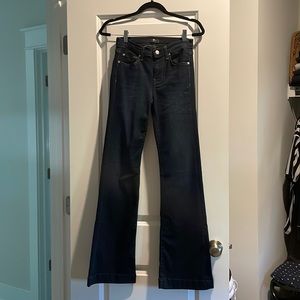 Seven for all mankind dark wash dojo flare jeans